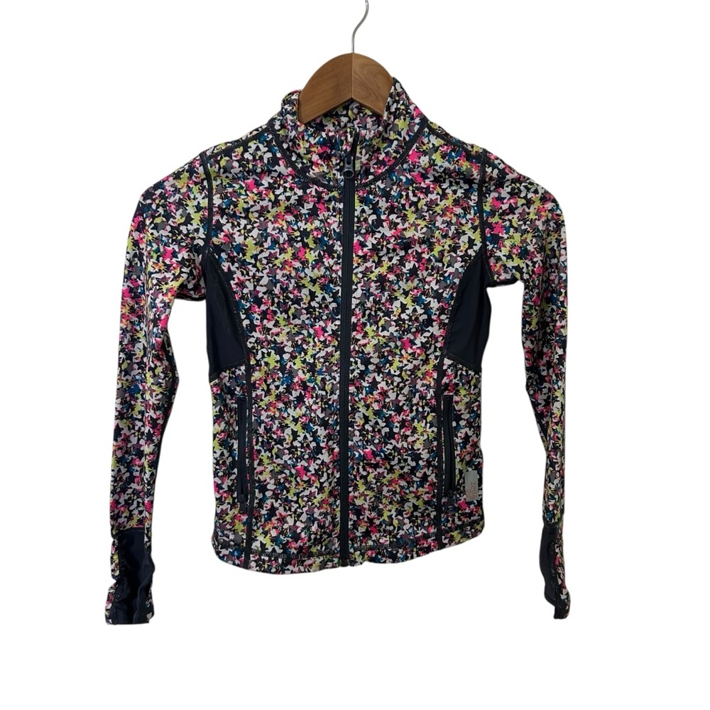Zella Girl Activewear Jacket Size S (7/8) Multicolor Star Print